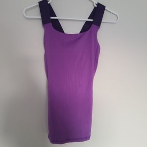Purple workout top